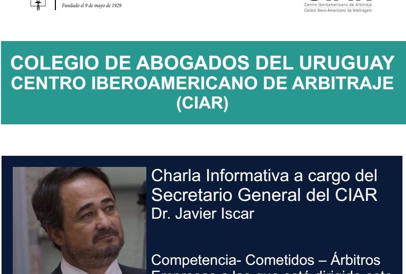 Presentación de CIAR ante el Colegio de Abogados de Uruguay