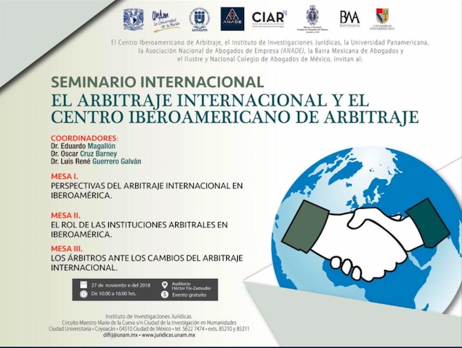 Seminario Internacional: Arbitraje internacional y el centro iberoamericano de arbitraje